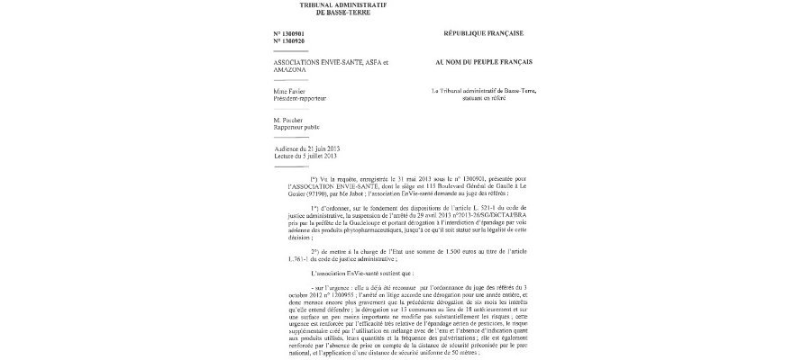 Image:Guadeloupe : nouvelle interdiction de la pratique de l'épandage aérien !