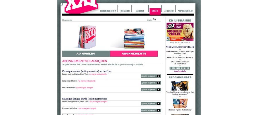 Image:Revue XXI : la boutique